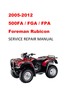 Thumbnail 2005-2012 TRX500FA/FGA/FPA Fourtrax Foreman Rubicon Manual 