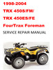 Thumbnail 1998-2004 TRX450S/FM/ES/FE Fourtrax Foreman Repair Manual Thumbnail 1998-2004 TRX450S/FM/ES/FE Fourtrax Foreman Repair Manual