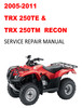 Thumbnail 2005-2011 TRX250TE & 250TM Recon Service Repair Manual Thumbnail 2005-2011 TRX250TE & 250TM Recon Service Repair Manual