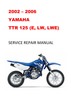 Thumbnail 2002 2003 2004 2005 2006 Yamaha TTR125 Repair Service Manual Thumbnail 2002 2003 2004 2005 2006 Yamaha TTR125 Repair Service Manual