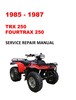 Thumbnail 1985-1987 TRX250 Fourtrax Service Repair Workshop Manual Thumbnail 1985-1987 TRX250 Fourtrax Service Repair Workshop Manual