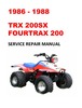 Thumbnail 1986-1988 TRX200SX Fourtrax Service Repair Workshop Manual Thumbnail 1986-1988 TRX200SX Fourtrax Service Repair Workshop Manual